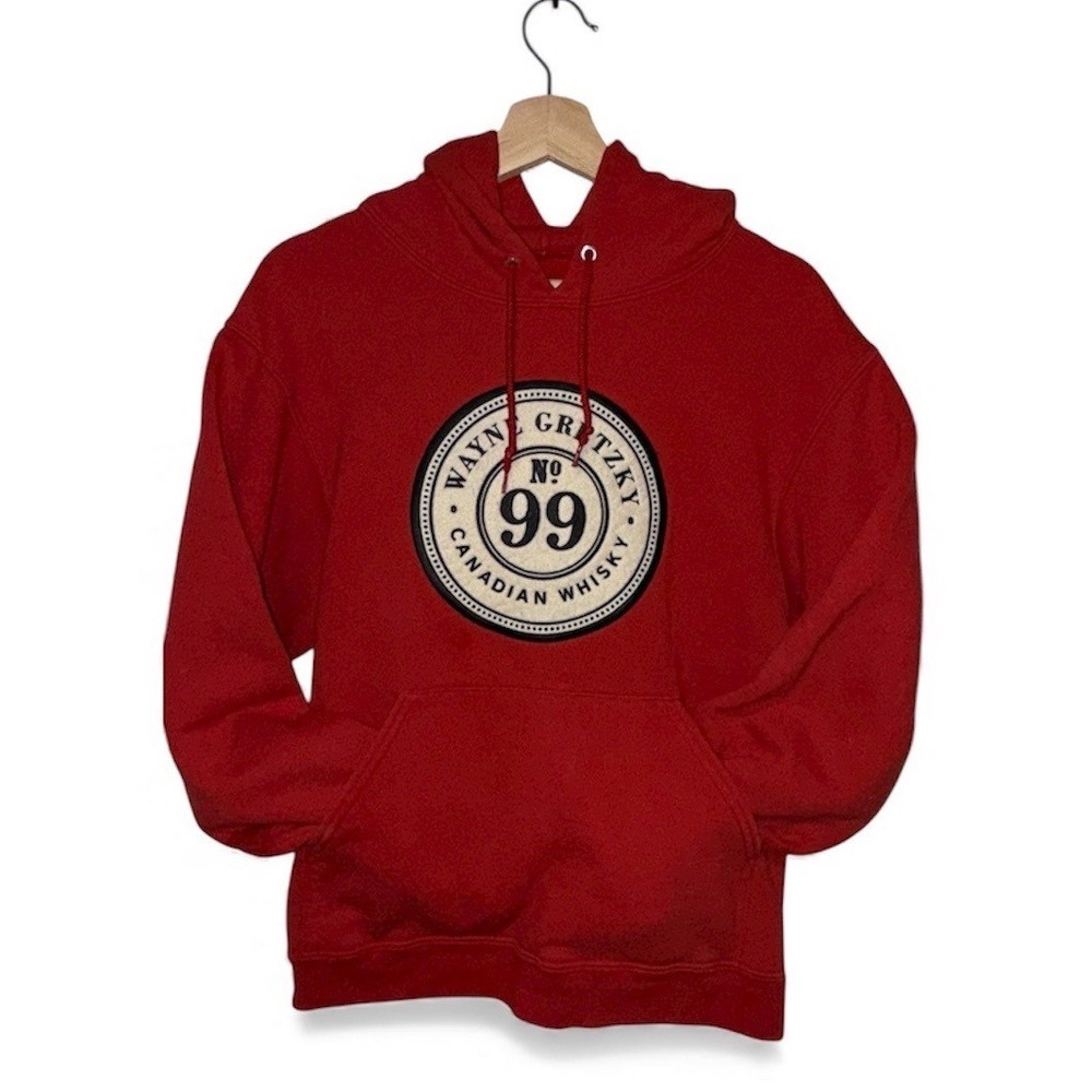 Wayne Gretzky‎ Promo 99 Canadian Whisky Red Hoodie Graphic Hockey Candian